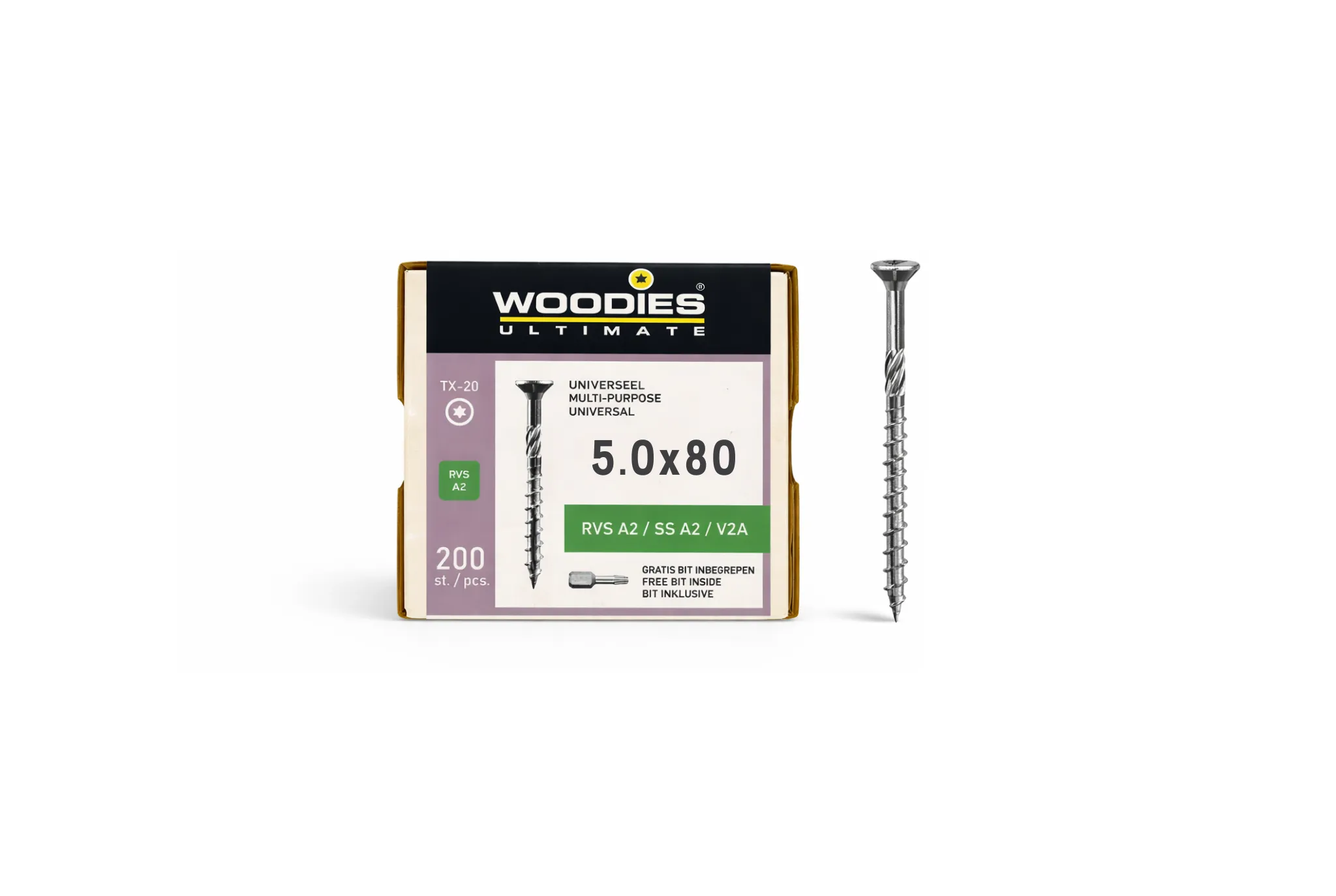 Woodies ult 5.0x80/50 VK T25 RVS A2