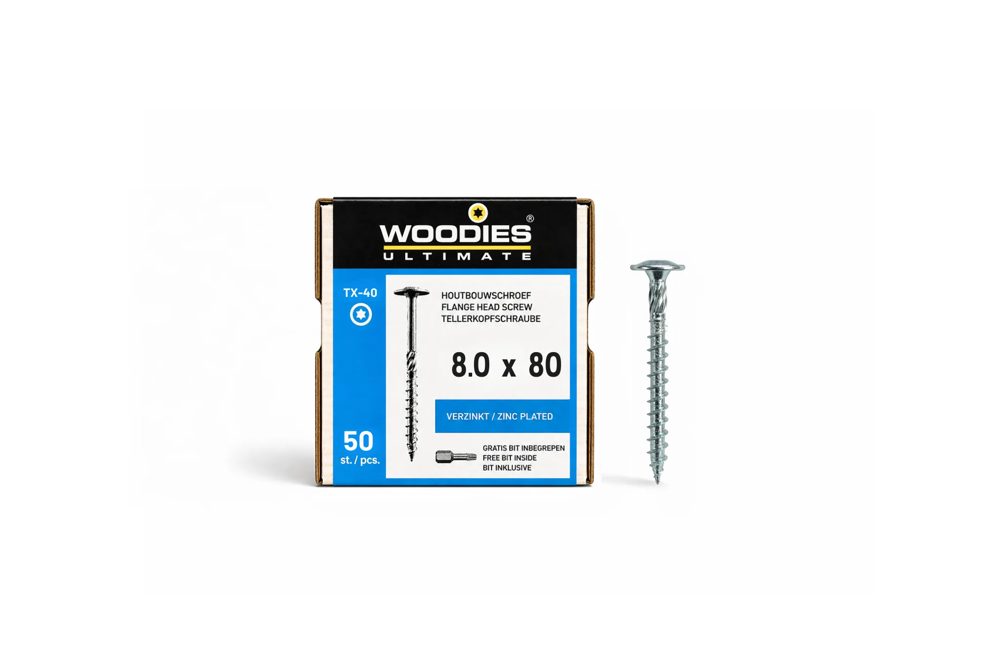 Woodies TK 8.0x80/50 T40 verz. 50/ds