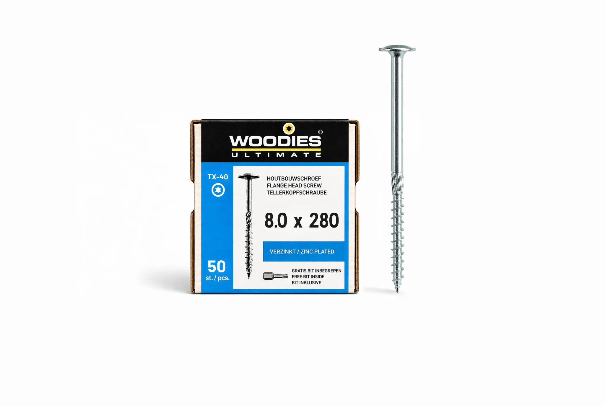 Woodies TK 8.0x280/80 T40 verz. 50/ds