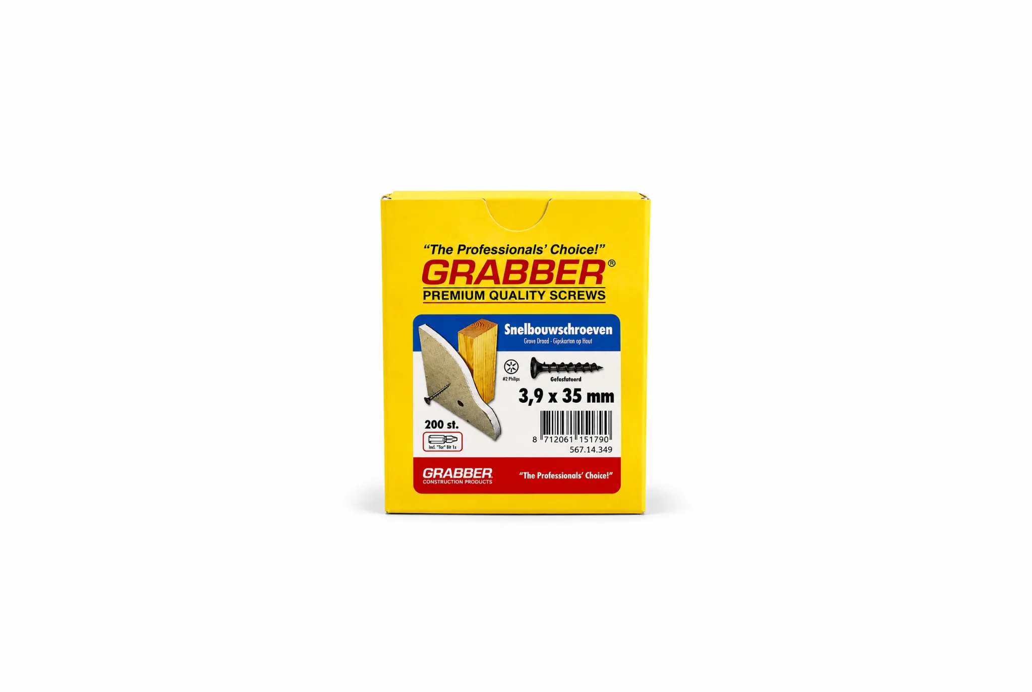 Grabber gipsvezelschr grof 3.9x35 gefosf