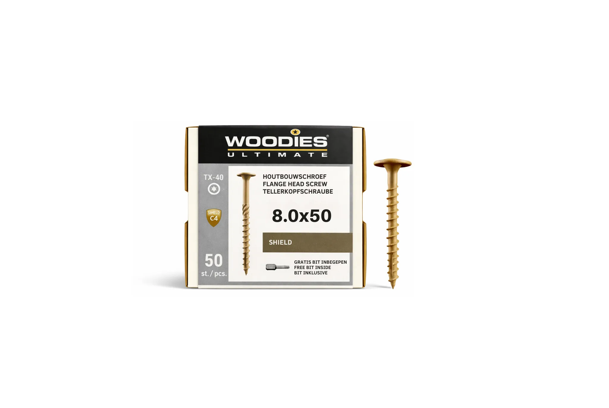 Woodies Ult paalh.schr. 8.0x50 T40 50/ds